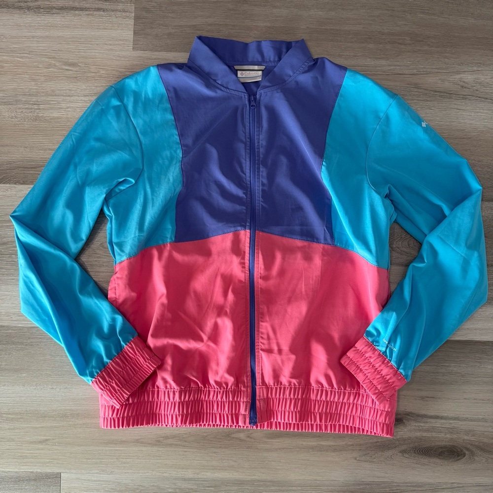 Women's Medium Columbia Hike Full-Zip Jacket in a color-block design